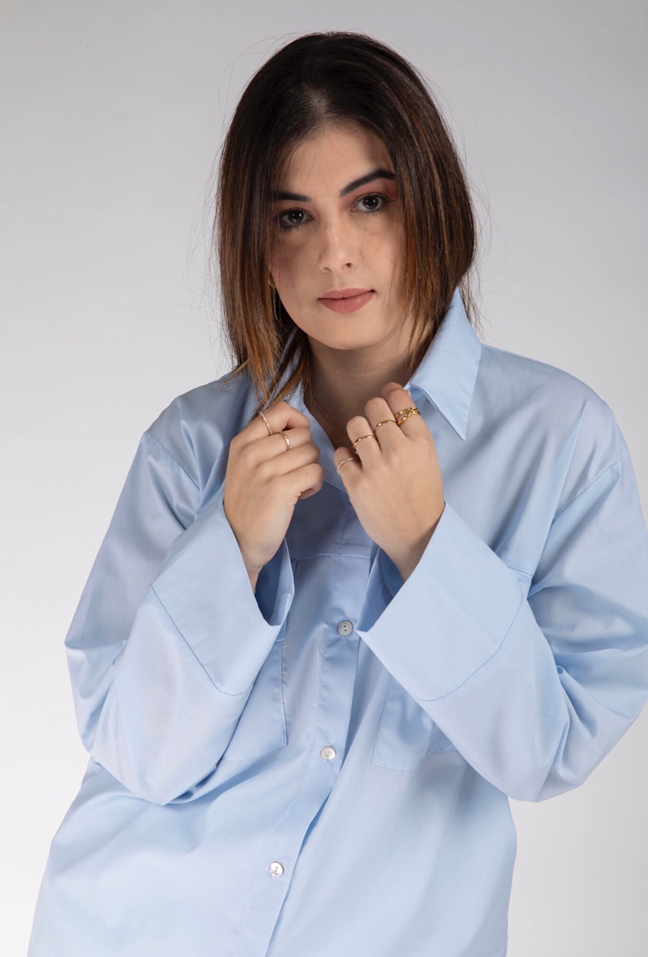 Chemise Krysta bleu