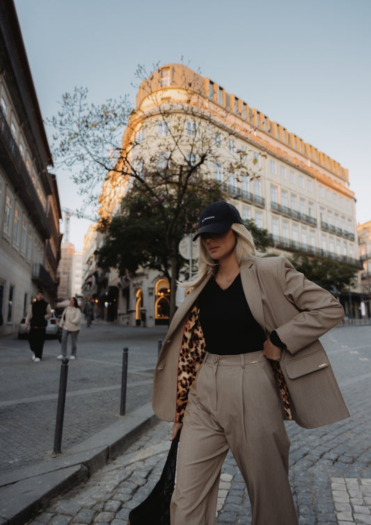 Costume blazer pantalon beige Portée 