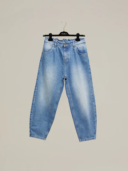 Détail jeans Denim bleu devant