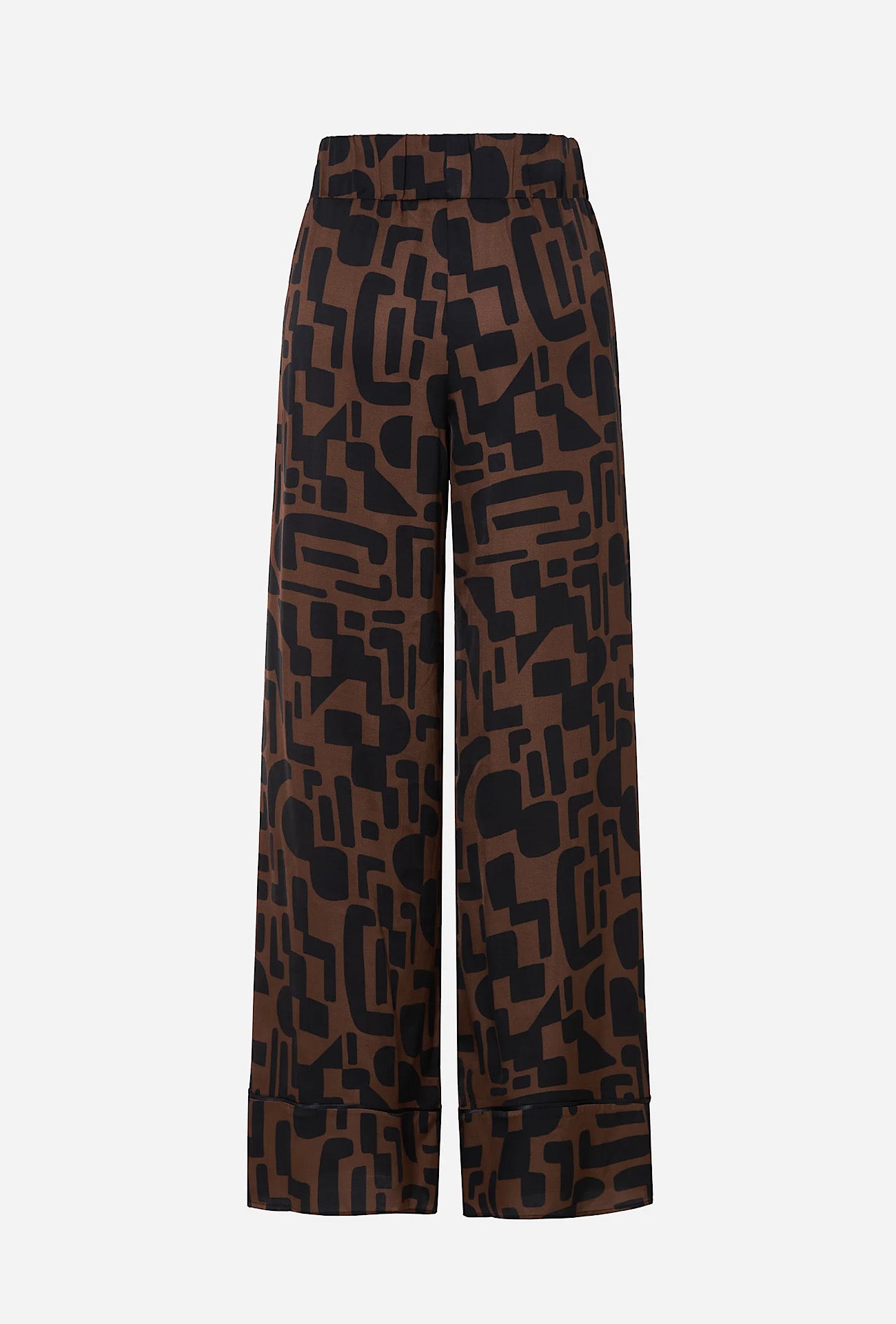 Détail pantalon fluide noir marron derrière 